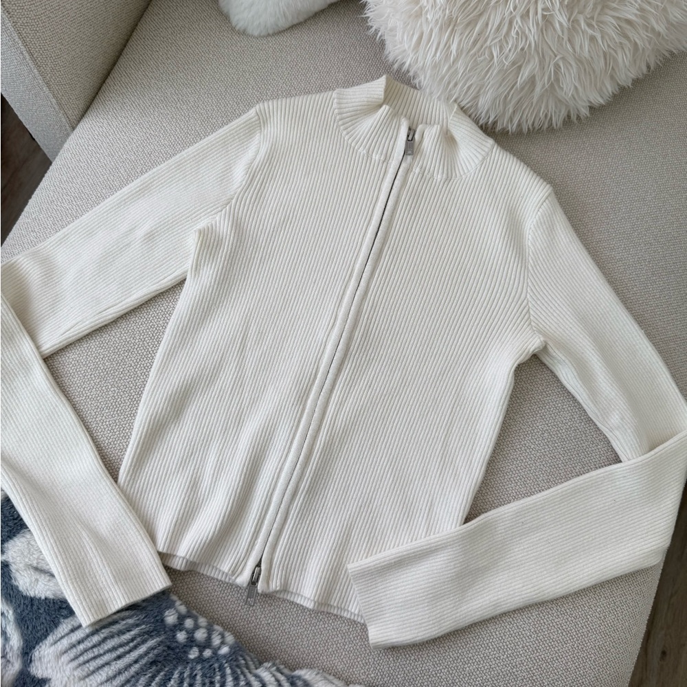 Brandy Melville Cream Long Sleeve Top
